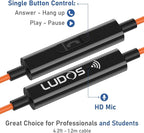 LUDOS Ultra USB C Headphones for iPhone 16 15 Pro Max Plus iPad Pro, 5 Years Warranty, Magnetic USB-C Earbuds for Samsung Galaxy S24 S23 Ultra S22 S21 FE S20 A55 A54 A53, USB Type C Earphone - Orange