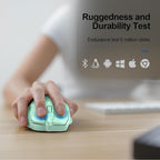TECKNET Wireless Mouse (2.4G & BT5.0/3.0) Silent 4800 DPI Computer USB A & Bluetooth Mouse 6 Buttons, Wide Compatibility - Green