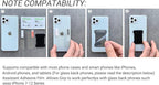 Universal Phone Grip for Smartphones - Phone Holder for Hand for Back of Phone - Wireless Charging Compatible (Black Green) - 2Pack