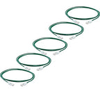 TRUECABLE Cat6 Component Rated Patch Cable, Unshielded (U/UTP), 7ft, Green, 28AWG Solid Copper, Snagless 10G High-Speed Ethernet Cable, PoE++ 4PPoE 100W, UL Listed, RoHS-3, 5 Pack