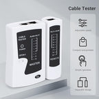 RJ45 Cable Tester Network Cable Tester Ethernet Wire Test Tool for LAN Phone RJ45 RJ11 RJ12 Cat5 Cat5e Cat6 Cat6a Cat7 UTP/Shield Cable