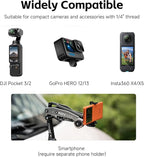 MOVMAX Blade Arm Bike Motorcycle Handlebar Mount Stabilizer, Camera Clamp Mount Shock Absorber for DJI Osmo Pocket 3, Insta 360, GoPro Hero Cameras w Ball Head, Pocket 3 Accessories