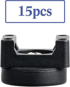 Yookeer 15 Pcs Magnetic Zip Tie Mount Base Black Magnetic Cable Clips Wire Holder Multipurpose Cable Ties Management Base Electrical Supplies for Wire (22 mm)