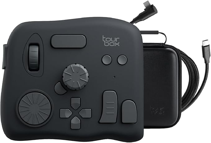 TourBox NEO - Custom Controller for Photo Video Editing, Color Grading, Ilustration, MacOS/Windows, Photoshop Lightroom Davinci Resolve After Effects Premiere FCPX Programmable Keyboard Bundle