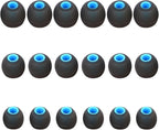 Silicone Replacement Earbud Tips Earbud Covers Fit for in-Ear Headphones (Inner Hole 3.8mm -5.1mm) Earbud Replacement Tips Earbud Rubber Tips 9 Pairs S/M/L