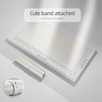 YSAGi Multifunctional Office Desk Pad, Ultra Thin Waterproof PU Leather Mouse Pad, Dual Use Desk Writing Mat for Office/Home (23.6" x 13.7", Grey)