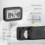 DOOMAY Mini Hygrometer Indoor Thermometer, Humidity Gauge with ℃/℉ Switch, Humidity Meter Digital Temperature Monitor for Greenhouse Babyroom Cellar Reptile Incubator Closet (4)