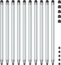 Stylus (10Pcs), Stylus Pen for Touchscreen, High Precision and Sensitivity Stylus Pen for Android Smartphone and Tablets, Compatible with Capacitive Touch Screen (Light Cyan)