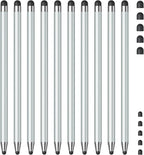 Stylus (10Pcs), Stylus Pen for Touchscreen, High Precision and Sensitivity Stylus Pen for Android Smartphone and Tablets, Compatible with Capacitive Touch Screen (Light Cyan)