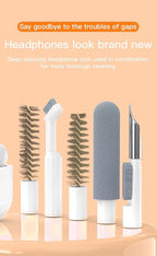 32-in-1 Multi-Functional Cleaning Kit for Electronics inlcuding Headphones,Mobile Phones,Computer,Monitor,Lens and etc, Compact and Portable Design, White