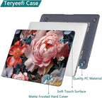 Teryeefi Compatible with MacBook Air 13 inch Case A2337 M1 Chip A2179 A1932 (Release 2018-2020),Protective Slim Cover + Keyboard Cover for 13.3 inch MacBook Air Touch ID & Retina-Colorful Peonies