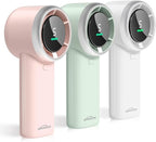 WHATOOK Portable Mini Fan: High Speed Cooling Fan, 10 Hours Battery Life, USB Rechargeable, Small Essentials for Women, Beach Travel, Vacation (Green)