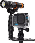 GoPro HERO13 Waterproof Action Camera Dive Kit with 5.3K60 UHD Video, 27MP HDR Photos - Bundle with Protective Housing, Video Light Pack, Camera Tray, Double Clip, 64GB microSD Card (Hero13)
