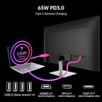 KTC 32 Inch 4K Smart Monitor with Google TV System 3840 * 2160P Netflix Licensed Type C 65W PD Speakers 5W*2 Dolby Audio Hey Google Voice Remote HDR WiFi Bluetooth VESA Tiltable 32 in Smart TV