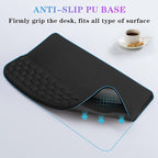 Computer Keyboard Stand Pad with Wrist Rest, Ergonomic Comfy Tilted Keyboard Holder, Keyboard Tray Support for Office Home (02-Black)