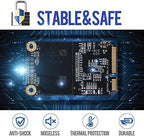 SSD MSATA 250GB Shark Speed Internal Solid State Drive High Performance Hard Drive for Desktop Laptop SATA III 6Gb/s Includes SSD (250GB, MSATA)