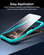 ESR 3 Pack for iPhone 16 Pro Max Screen Protector, [9H Hardness] [Military Grade Shatterproof] Tempered Glass Film with Easy Installation Tool, HD Clear, Scratch Resistant