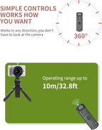 for Canon Camera Remote Control, Hanpusen Rechargeable Wireless Shutter Release with OLED Screen for R50/G7X Mark III/R8/R5/R/RP/R50 V/R10/R5 Mark II/M50/M200/6D Mark II/M6 Mark II, Replace BR-E1