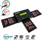 Vinpower 1 to 2 SATA 2.5" & 3.5" Hard Disk Drive/Solid State Drive (HDD/SSD) Clone Duplicator and DOD Level Eraser