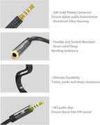 KINGTOP Headset Splitter, 3.5mm Headphone Mic Splitter Cable for Headset with Separate Stereo Audio & Microphone Jacks (Not for Dual Audio Jacks)