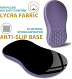 Hokafenle Ergonomic Mouse Pad Wrist Support with Massage Design, Wrist Rest Pain Relief Mousepad with Memory Foam&Non-Slip PU Base, Mouse Pads for Wireless Mouse & Desk (12x8 inch,Lavender)