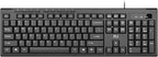 Rii RK907 Ultra-Slim Compact USB Wired Keyboard for Mac and PC,Windows 10/8 / 7 / Vista/XP (Black) (1PCS)