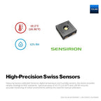 YoLink Indoor Hygrometer Thermometer, 2-Year Data Storage Export, Data loger, LoRa Tech, App Push, Email, SMS, Hub Required