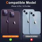 UniqueMe [3 Pack Compatible for iPhone 14 Pro Max/iPhone 14 Pro Camera Lens Protector Tempered Glass,[Case Friendly][Scratch-Resistant][Night Shooting Mode]-Glitter Colorful