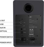 60W Computer Speakers for Desktop PC, DSP, Bluetooth 5.3, 24-Bit Optical, USB-C, AUX, Silk-Dome Tweeter, Carbon-Fiber Driver, Desk Speakers for Laptop/Mac/Monitor, Slate Blue