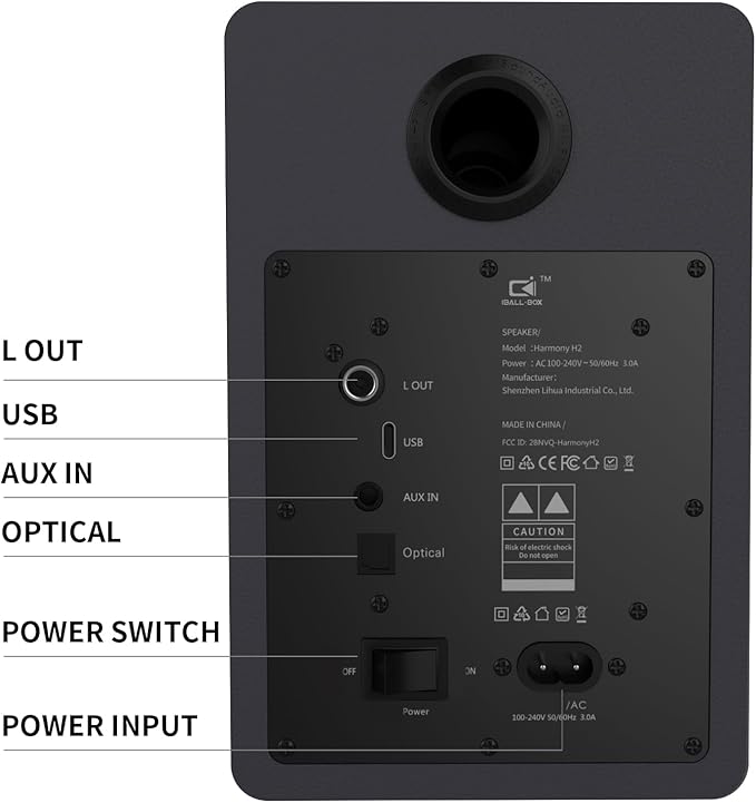 60W Computer Speakers for Desktop PC, DSP, Bluetooth 5.3, 24-Bit Optical, USB-C, AUX, Silk-Dome Tweeter, Carbon-Fiber Driver, Desk Speakers for Laptop/Mac/Monitor, Slate Blue