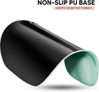 JIKIOU Mouse Pad, 2 Pack Ergonomic Mouse Pads with Comfortable Gel Wrist Rest Support and Smooth Cloth, Non-Slip PU Base for Easy Typing Pain Relief Durable and Easy to Clean Small Pastel Green