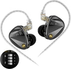 KZ Vader Pro in-Ear Monitors Gaming Earbuds, Triple Dynamic Driver IEM with 4 Tuning Switches, Clarity in All Frequency Stereo Sound Comfortable Noise Isolating Earphones for Stage and Studio (Nomic)