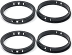 2-15/16"(75mm) Black Snap-in Knockout Insulating Bushing Grommets, Plastic Cable Hole Grommet for Wiring, Round Nylon Snap in Locking Electrical Wire Cord Hose, Tubing Bushings Grommets, 4pcs