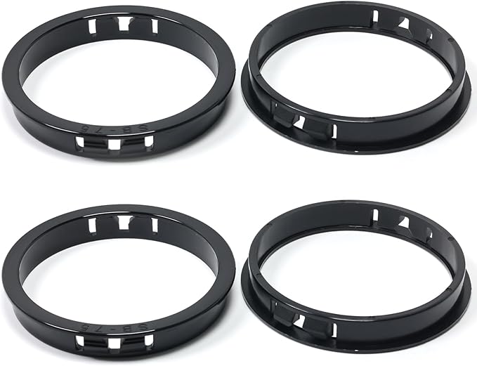 2-15/16"(75mm) Black Snap-in Knockout Insulating Bushing Grommets, Plastic Cable Hole Grommet for Wiring, Round Nylon Snap in Locking Electrical Wire Cord Hose, Tubing Bushings Grommets, 4pcs