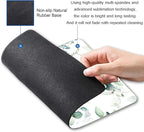 Hokafenle Mouse Pad, Green Leaves Mouse Pad with Design, Premium-Textured Mousepad Square Waterproof Mouse Mat Non-Slip Rubber Base Mouse Pads for Office Laptop, Plant