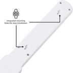 Amazon Basics Surge Protector Power Strip, 6-Outlet with 200J Protection, 2ft Extension Cord, Rectangle, White (2 Pack)