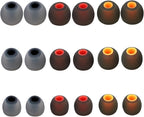 Silicone Replacement Earbud Tips Earbud Covers Ear Tips Fit for in-Ear Headphones (Inner Hole 3.8mm -5.1mm) Earbud Replacement Tips 9 Pairs