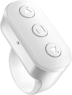 Wireless Ring Phone Zoom Remote for iPhone Android Camera Accessories, Phone Front/Rear Camera Flip Shutter, Content Creator Must Have Selfie Essentials for Tiktok YouTube Photo Video Recording