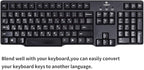 Hebrew-English Keyboard Stickers - 2PCS Replacement Letters for Computer, Laptop, Notebook, Desktop - White Font on Black Background, Matte Alphabet