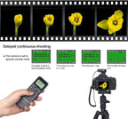 Wireless Shutter Release Timer Controller and Intervalometer with LCD and HDR for Olympus OM-D E-M10 Mark II, Pen E-PL8, Pen-F and for Panasonic Lumix DMC-G7, G85, GH4