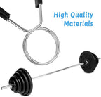 simarro 2 Inch Barbell Clamps, 4 Pcs Weight Barbell Clips, Olympic Barbell Spring Lock Collars, Barbell Handle Locking Clip for Strength Training Gym Fitness Training Accessories