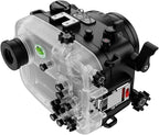 Seafrogs Underwater Housing for Sony a6700 with FL28 Flat Port, [40M/130FT] Waterproof Scuba Housing Case for Sony ILCE-6700 with FE E10-18mm F/4 OSS, FE 28-60 mm F4-5,6