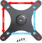 Kado Portable Monitor Stand Adapter Bracket Plate Tripod, Wall Mount Arm Mount 1/4" Screw Hole to 100x100mm 75x75mm Universal, Tripod Camera Stand for Desktop Monitor Portrait/Landscape Mode