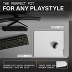 Wallhack 4.0 Glass Gaming MousePad - Professional Esport Mouse Mat with Specialty Surface for Top Speed and Control, Large Tempered Glasspad with Full Silicone Base - (SkyPAD White,XL 16.92" x 19.29")