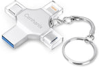Photo Stick USB Flash Drive128GB Memory Stick Omni USB 3.0 High Speed Thumb Drives Portable Mini Storage Device External Storage for Smartphone/Laptop/PC/Android