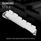 Cherry MX 3.0S Wireless Mechanical Gaming Keyboard. Aluminum Housing Built for Gamers w/MX Brown or Red Switches. RGB Backlit Color Display Over 16m Colors. (White w/MX Red Switches)