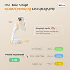 MOTA Gimbal Stabilizer Only for iPhone, [Apple MFi Certified] Phone Gimbal for Recording with Megnetic Holder for Desk, 360 Degree Auto Tracking Gimbal for Vlog, YouTube and Tiktok
