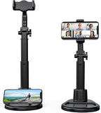 Phone Stand for Desk, Height Adjustable Cell Phone Holder for iPhone, 360 Degree Rotatable Office Phone Stand for Video Recording,Live Streaming,Compatible with All 4.7-7in Smartphones (T13-2)