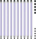 Stylus (10Pcs), Stylus Pen for Touchscreen, High Precision and Sensitivity Stylus Pen for iPad/iPhone/Samsung/Android Smartphone and Tablets, Compatible with All Capacitive Touch Screen (Purple)