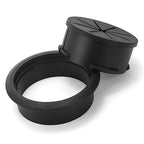 20 Pack Desk Grommets, 2 Inch Desk Cable Hole Cover with Built-in Hole Saw, Wire Cord Cable Grommet for Home Office, Black